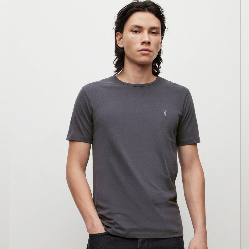 All Saints Brace Brushed Cotton SS Crew Tee